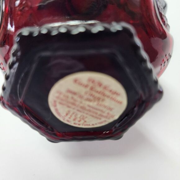 Vintage Avon Cape Cod Collection Ruby Red Set of 2 Cruets - Picture 11 of 11